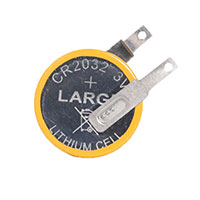 -40℃~80℃宽温放电，3V 210mAh CR2032纽扣电池